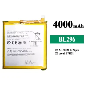 Genuine cell phone battery BL296 for Lenovo Z6/Z6Pro