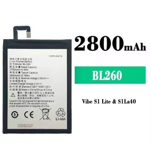 Genuine cell phone battery BL260 for Lenovo Vibe S1 Lite