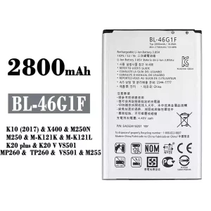Genuine cell phone battery BL-46G1F for LG K10 (2017) / K20 plus