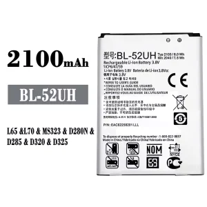Genuine cell phone battery BL-52UH for LG L65/L70