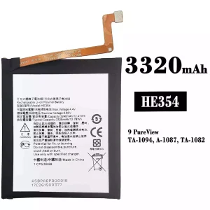 Genuine cell phone battery HE354 for Nokia 9 PureView