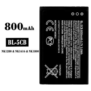 Genuine cell phone battery BL-5CB for Nokia NK1280/NK1616/NK1800