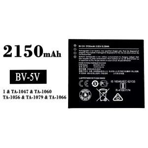Genuine cell phone battery BV-5V for Nokia 1