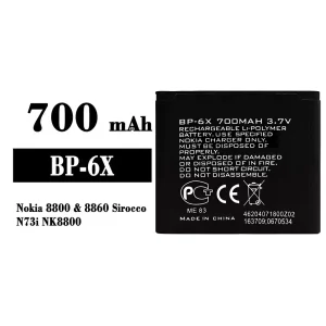 Genuine cell phone battery BP-6X for Nokia 8800/8860 Sirocco/N73i