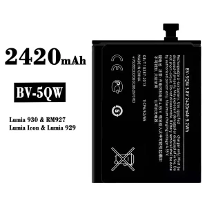 Genuine cell phone battery BV-5QW for Nokia Lumia 930/Lumia 929