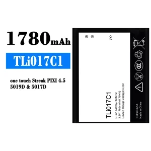 Genuine cell phone battery TLi017C1 for Alcatel One Touch Streak PIXI 4.5