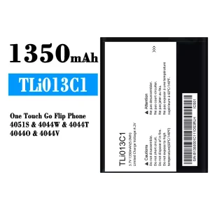 Genuine cell phone battery TLi013C1 for Alcatel One Touch Go Flip Phone 4051S/4044W/4044T/4044O/4044V