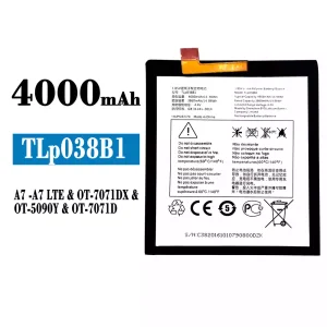 Genuine cell phone battery TLP038B1 for Alcatel