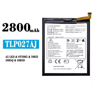 Genuine cell phone battery TLP027AJ for Alcatel A5 LED/OT5085/5085I/5085Q/5085D