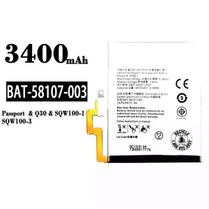 Genuine cell phone battery BAT-58107-003 for BlackBerry Passport/Q30/SQW100-1/SQW100-3
