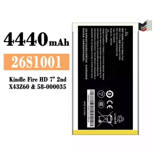 Genuine cell phone battery 26S1001 for Amazon Kindle Fire HD 7"2nd/58-000035