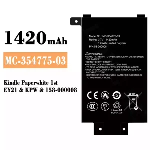 Genuine cell phone battery MC-354775-03 for Amazon Kindle Paperwhite 1st /158-000008