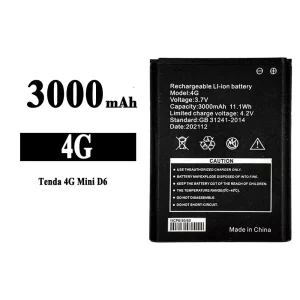 Genuine cell phone battery 4G for Tenda 4G Mini D6