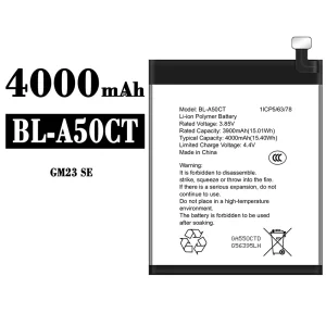 Genuine cell phone battery BL-A50CT for General Mobile GM 23 SE
