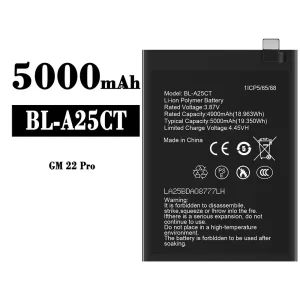 Genuine cell phone battery BL-A25CT for General Mobile GM 22 Pro