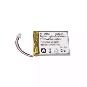 Replacement Bluetooth Headphone battery for Logitech 533-000167