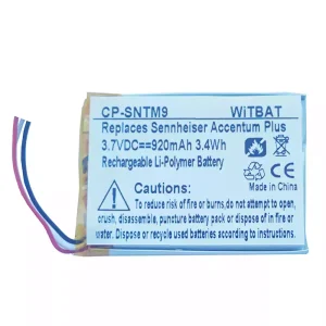 Replacement Bluetooth Headphone battery for Sennheiser ACCENTUM,ACCENTUM  Plus