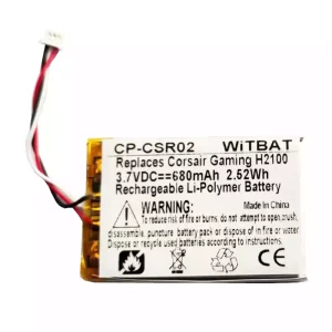 Replacement Bluetooth Headphone battery for Corsair Gaming H2100
