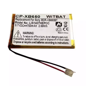 Replacement Bluetooth Headphone battery for Sony NW-A25, NW-A26, NW-A27, NWZ-E463, NWZ-E464, NWZ-S764