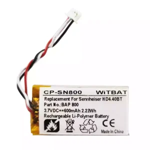 Replacement Bluetooth Headphone battery for Sennheiser BAP 800,AHB571935PCT-03