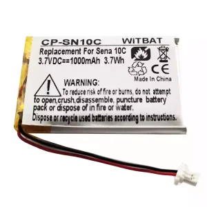 Replacement Bluetooth Headphone battery for Sena 10C 10C Pro Motorcycle Bluetooth Headset Camera