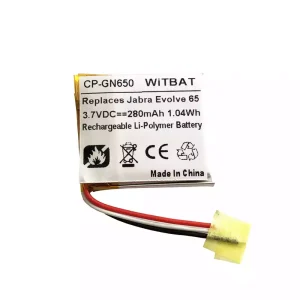 Replacement Bluetooth Headphone battery for Jabra AHB472625PLT,AHB682828PS