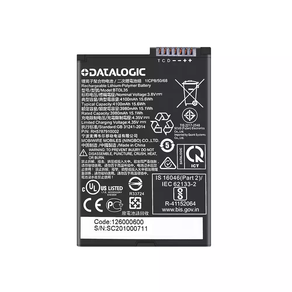 New genuine battery for Datalogic BTDL35 Memor 10, Mobydata DM88