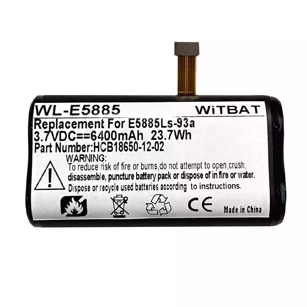 New genuine battery for Huawei E5885Ls-93a,HCB18650-12-02